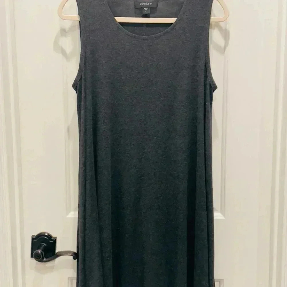KAREN KANE  size large gray/black dress  A-line
